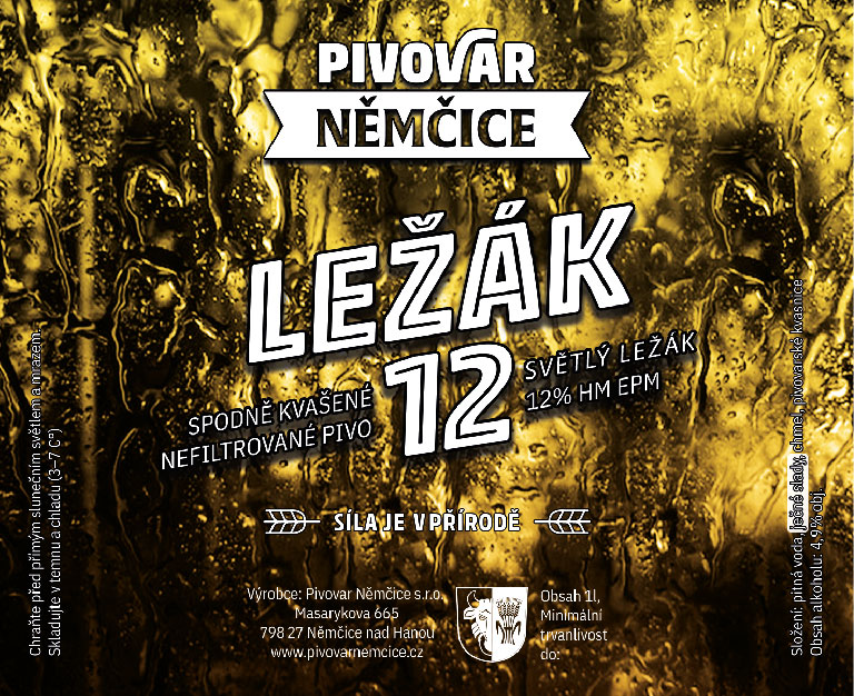 Kvalitní řemeslná piva, Pivovar Němčice, Ležák 12